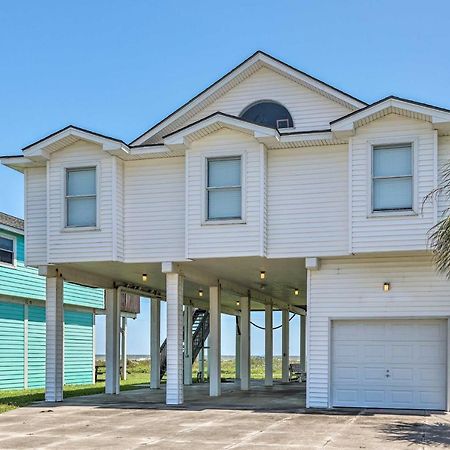 Oceanfront Galveston Home - Walk To Beach! מראה חיצוני תמונה