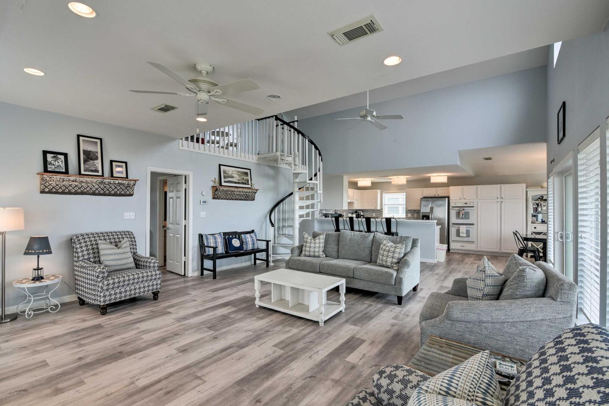 Oceanfront Galveston Home - Walk To Beach! מראה חיצוני תמונה